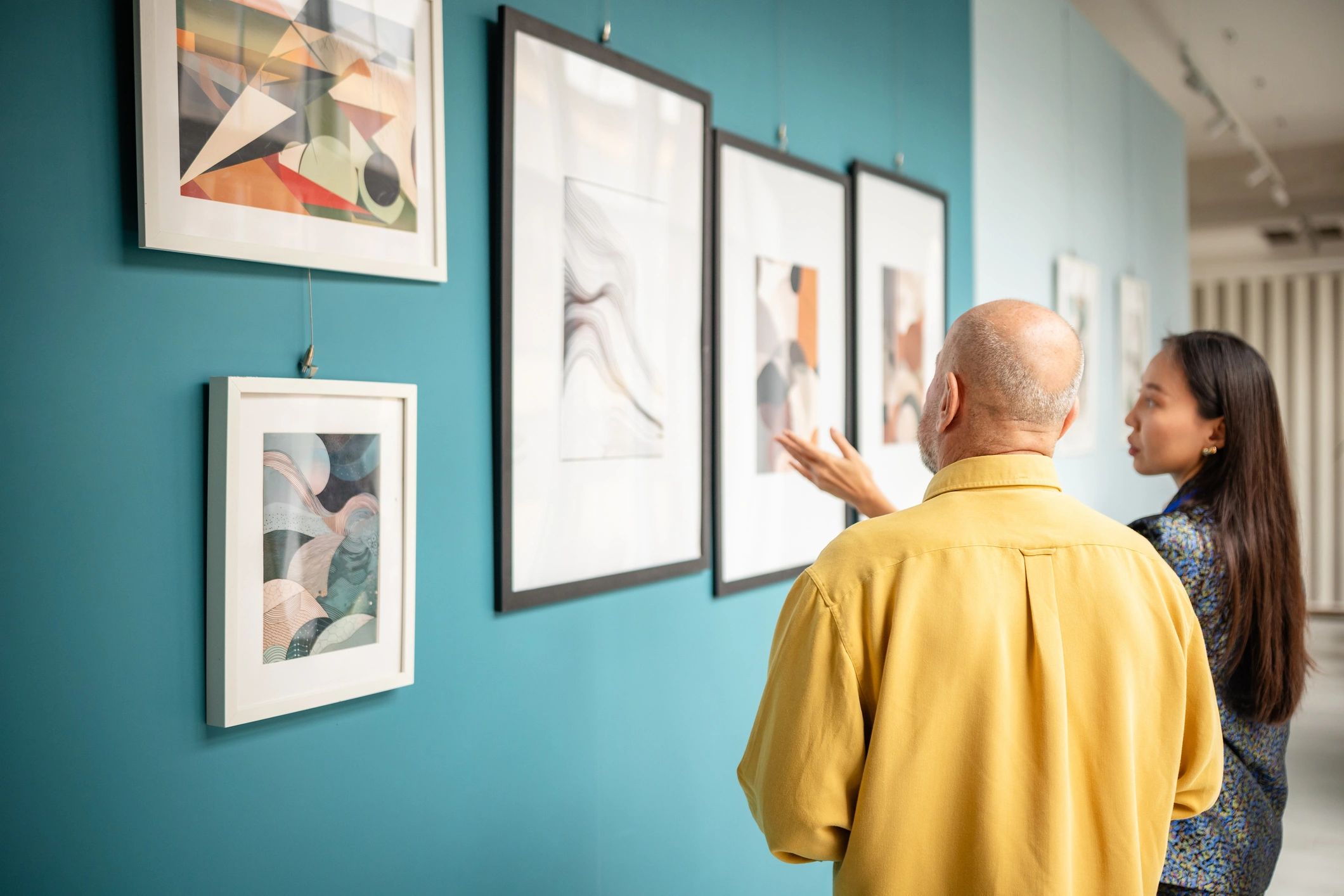 modern art painting expressive colorful
