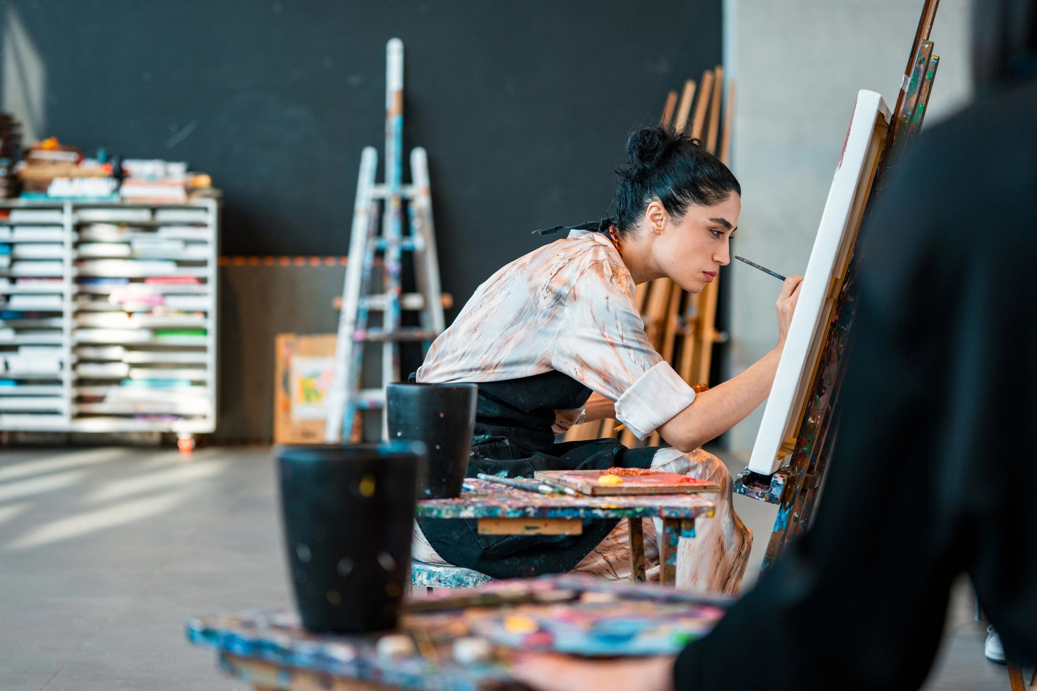 artist in studio