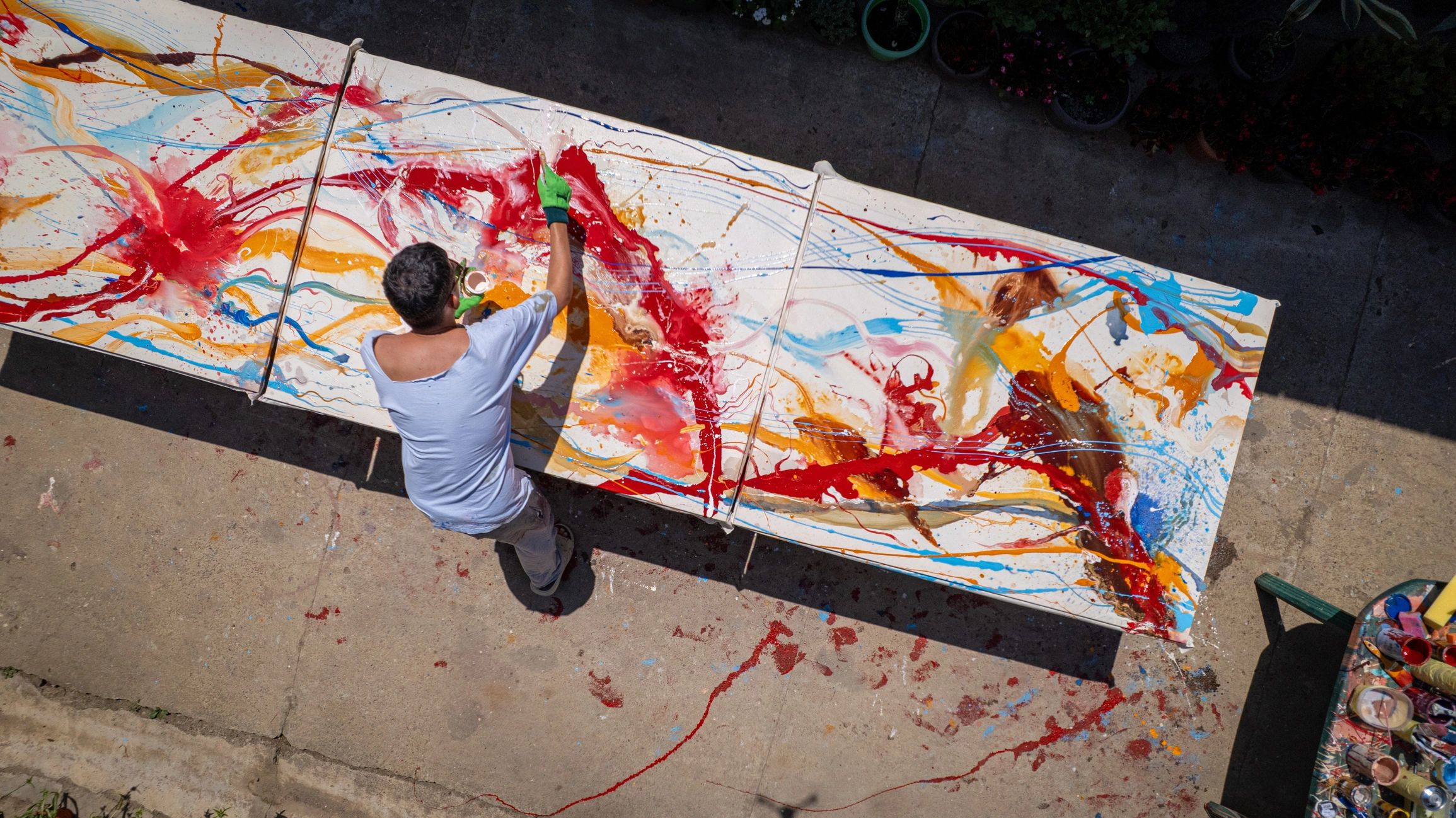 Abstract art painting
